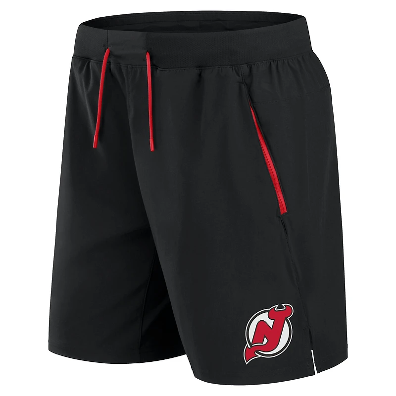 Men's Fanatics Black New Jersey Devils Authentic Pro Rink Performance Shorts