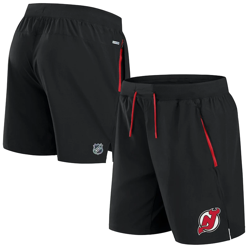 Men's Fanatics Black New Jersey Devils Authentic Pro Rink Performance Shorts