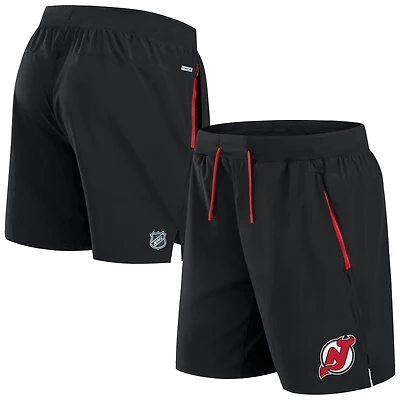 Men's Fanatics Black New Jersey Devils Authentic Pro Rink Performance Shorts