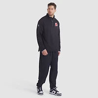 Men's Fanatics Black New Jersey Devils Authentic Pro Rink Raglan Quarter-Zip Pullover