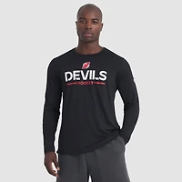 Men's Fanatics Black New Jersey Devils Authentic Pro Rink Tech Long Sleeve T-Shirt