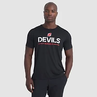 T-shirt technique authentique Pro Rink des New Jersey Devils pour homme, noir, Fanatics