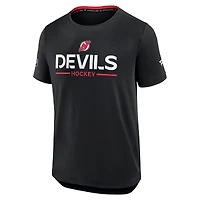 Men's Fanatics Black New Jersey Devils Authentic Pro Rink Tech T-Shirt