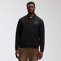 Men's Fanatics Black New Jersey Devils Authentic Pro Road Lightweight Full-Zip Bomber Jacket