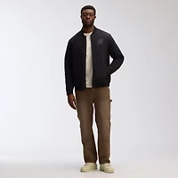 Men's Fanatics Black New Jersey Devils Authentic Pro Road Lightweight Full-Zip Bomber Jacket