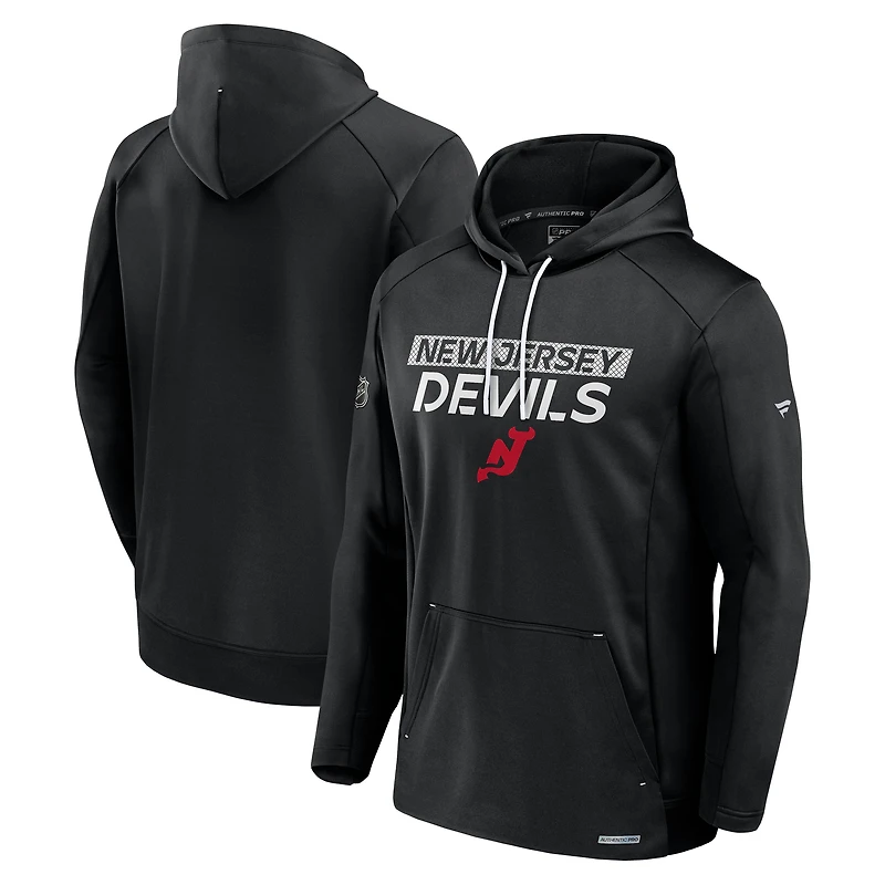 Sweat à capuche Authentic Pro Big & Tall des New Jersey Devils pour hommes Fanatics Black