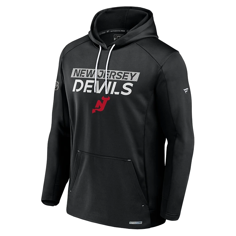 Sweat à capuche Authentic Pro Big & Tall des New Jersey Devils pour hommes Fanatics Black