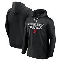 Sweat à capuche Authentic Pro Big & Tall des New Jersey Devils pour hommes Fanatics Black