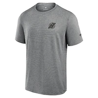 T-shirt technique noir Front Office des Devils du New Jersey Fanatics pour hommes