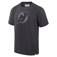 T-shirt noir pour hommes Fanatics des Devils du New Jersey fabriqué au Canada
