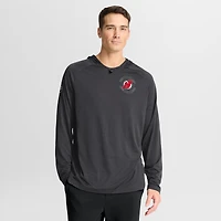 Sweat à capuche raglan authentique Pro Rink des New Jersey Devils pour homme, couleur charbon Fanatics