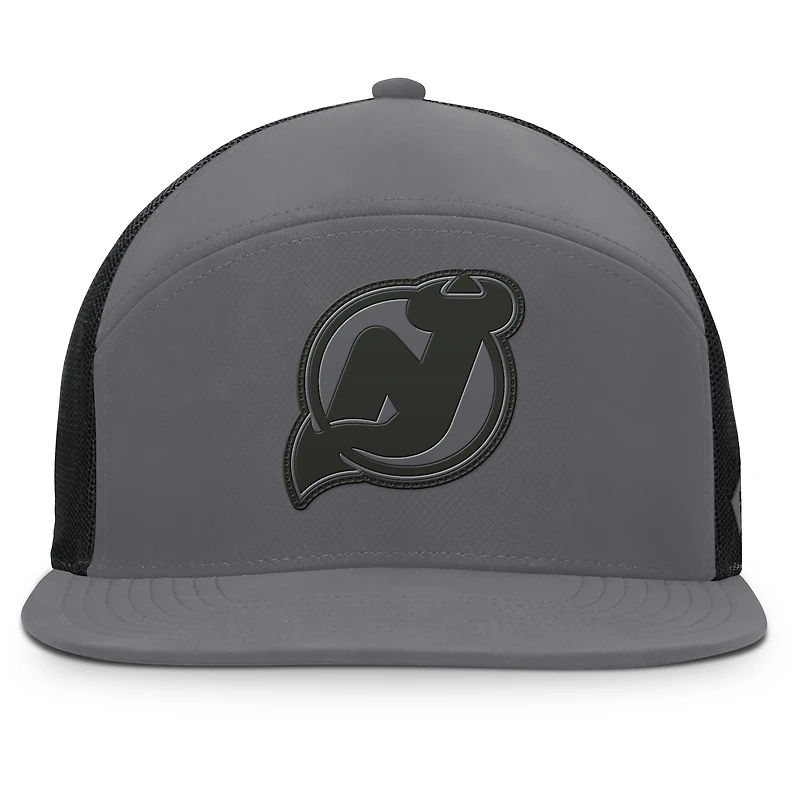 Casquette ajustable Fairweather pour hommes Fanatics Anthracite New Jersey Devils