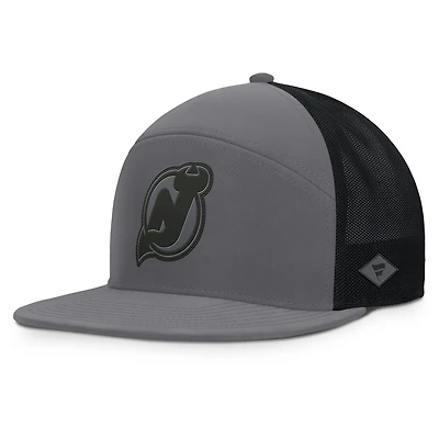 Casquette ajustable Fairweather pour hommes Fanatics Anthracite New Jersey Devils