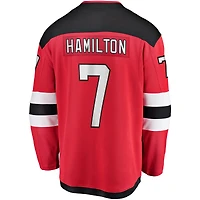 Maillot de joueur Breakaway des Devils du New Jersey Fanatics Dougie Hamilton rouge pour hommes