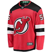 Men's Fanatics Erik Haula Red New Jersey Devils Home Breakaway Player