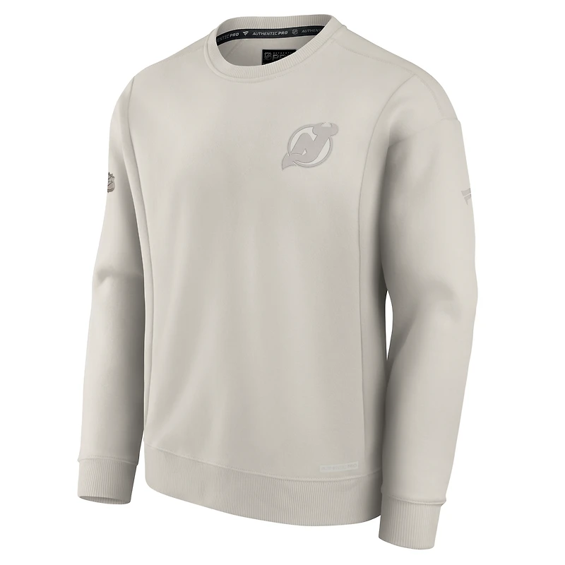 Sweat-shirt polaire authentique Pro Road gris Fanatics des New Jersey Devils pour homme