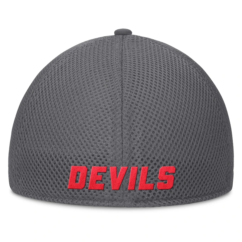 Casquette Flex Fanatics grise New Jersey Devils Clincher Team Stripes pour homme