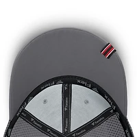 Men's Fanatics Gray New Jersey Devils Clincher Team Stripes Flex Hat