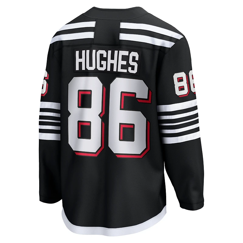 Men's Fanatics Jack Hughes Black New Jersey Devils  Breakaway