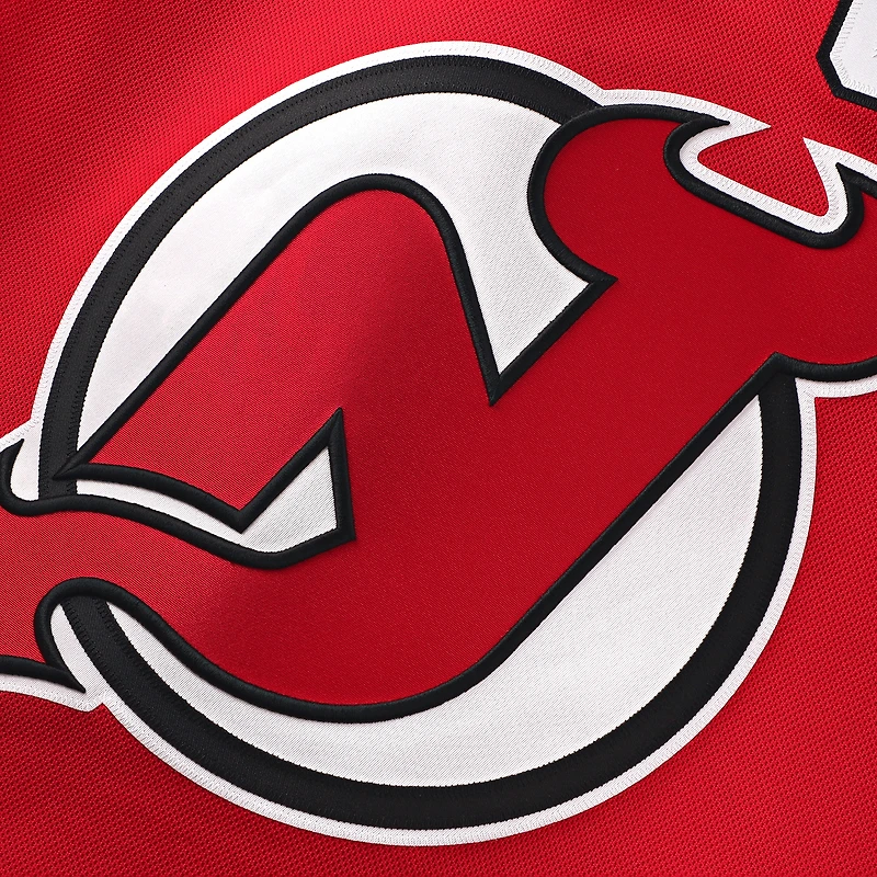 Maillot domicile premium rouge Jack Hughes des Devils du New Jersey (Fanatics) pour homme