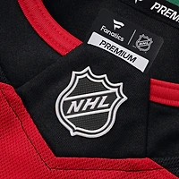 Maillot domicile premium rouge Jack Hughes des Devils du New Jersey (Fanatics) pour homme