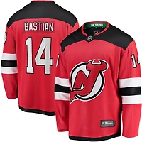 Fanatics pour hommes Nathan Bastian Rouge New Jersey Devils Home Breakaway Player Maillot