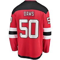 Men's Fanatics Nico Daws Red New Jersey Devils Home Breakaway Player