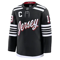 Men's Fanatics Nico Hischier Black New Jersey Devils Alternate Premium