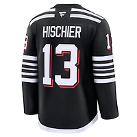 Men's Fanatics Nico Hischier Black New Jersey Devils Alternate Premium