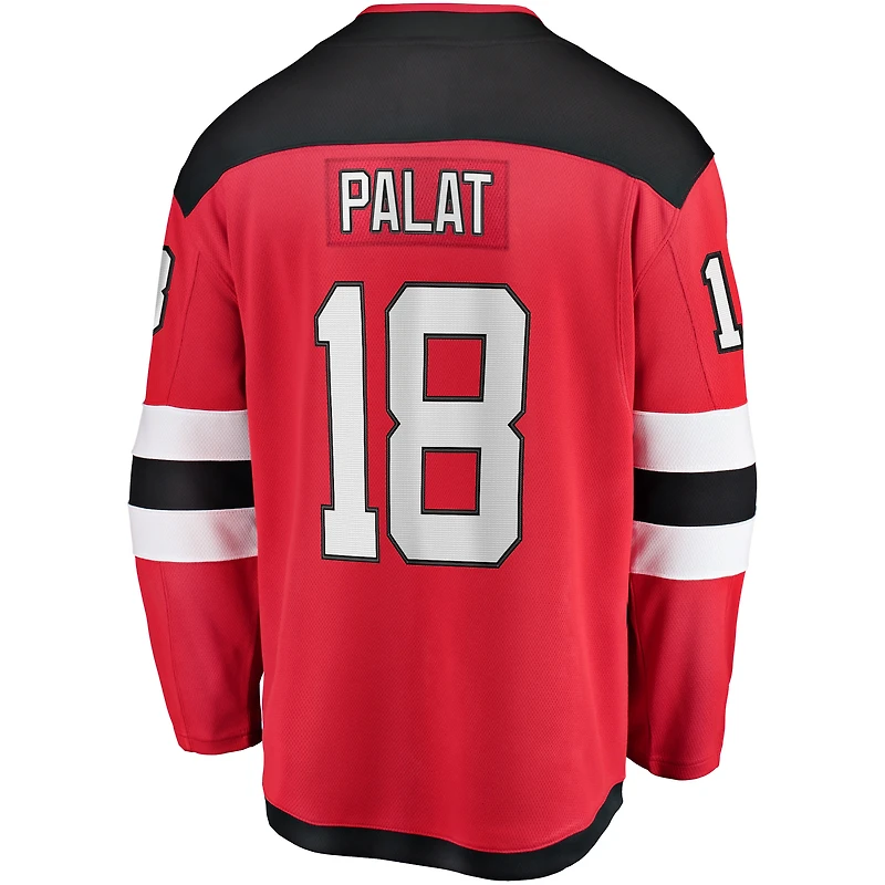 Fanatics pour hommes Ondrej Palat rouge New Jersey Devils Home Breakaway Player Maillot