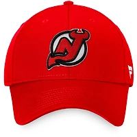 Casquette réglable Fanatics rouge New Jersey Devils Core pour hommes