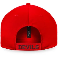 Casquette réglable Fanatics rouge New Jersey Devils Core pour hommes