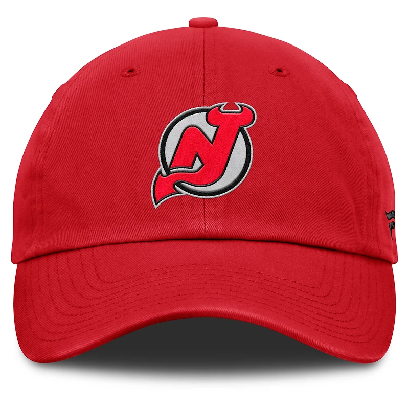 Men's Fanatics Red New Jersey Devils Decades Collection Adjustable Hat