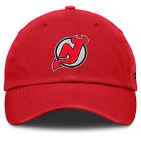 Men's Fanatics Red New Jersey Devils Decades Collection Adjustable Hat