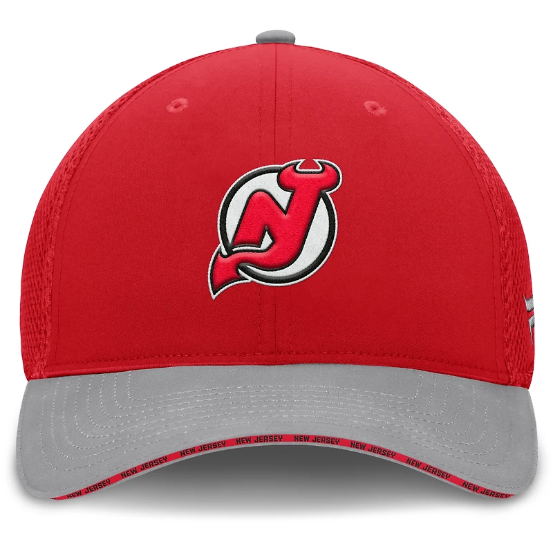 Men's Fanatics Red New Jersey Devils Fundamentals Span Flex Hat