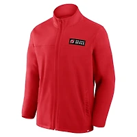 Men's Fanatics Red New Jersey Devils Home Ice Fleece Full-Zip Jacket
