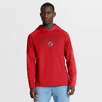 T-shirt à capuche manches longues pour homme Fanatics Red New Jersey Devils Penalty Shot