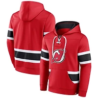 Sweat à capuche rouge Fanatics pour hommes des Devils du New Jersey Powerplay Warrior