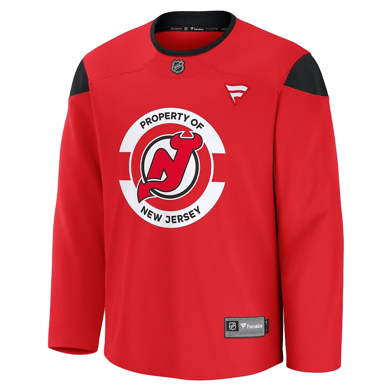 Men's Fanatics Red New Jersey Devils Practice