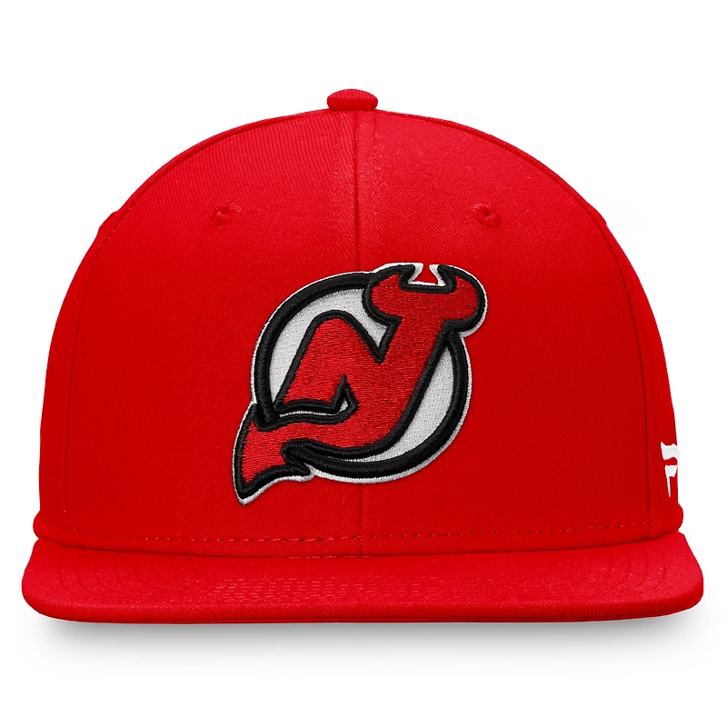Men's Fanatics Red New Jersey Devils Primary Logo Snapback Hat