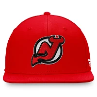 Men's Fanatics Red New Jersey Devils Primary Logo Snapback Hat