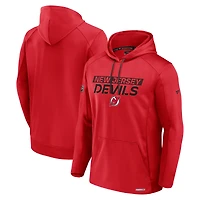 Sweat à capuche en polaire rouge Fanatics pour homme des Devils du New Jersey Pro Rink