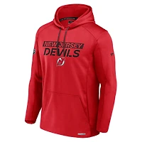 Sweat à capuche en polaire rouge Fanatics pour homme des Devils du New Jersey Pro Rink