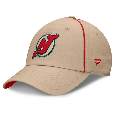 Casquette ajustable Fanatics Tan New Jersey Devils Heritage Setoff pour homme