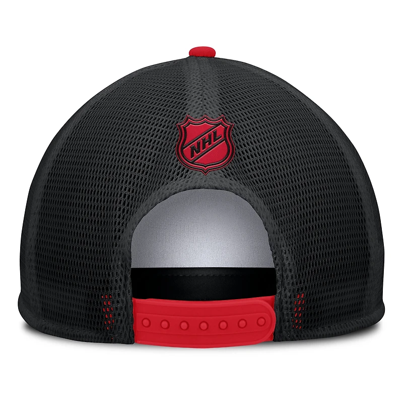 Men's Fanatics White/Red New Jersey Devils Decades Collection Foam Front Snapback Hat