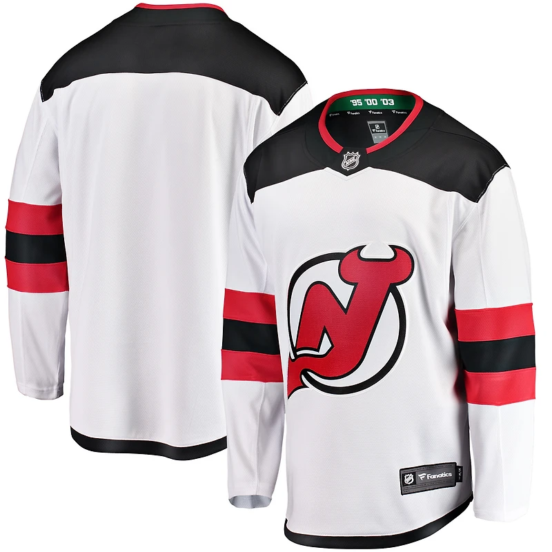 New Jersey Devils Breakaway Away Blanc par Fanatics pour hommes - Maillot vierge