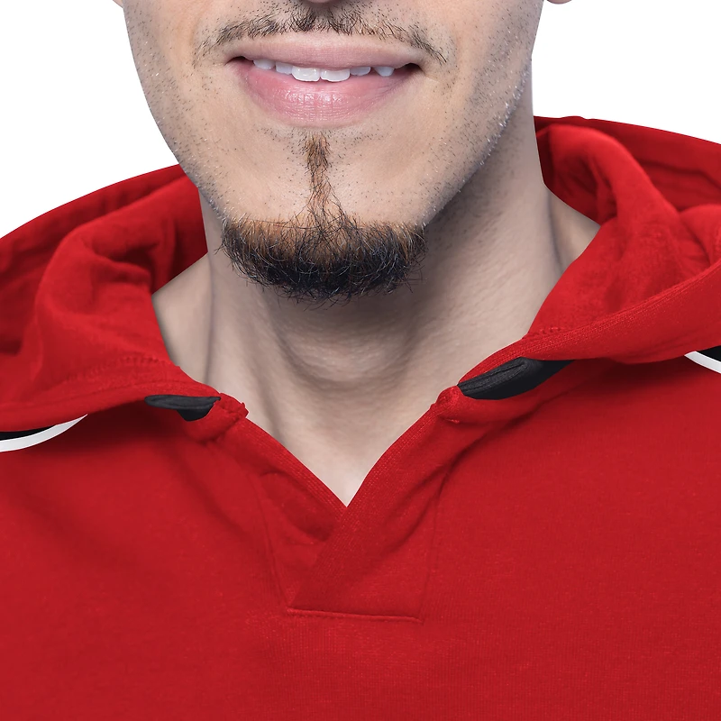 Men's G-III Sports by Carl Banks  Red New Jersey Devils Adaptive Wear Lord Stanley Hooded Long Sleeve Sweatshirt