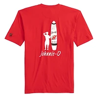 T-shirt rouge chiné Spencer des Devils du New Jersey pour homme de Johnnie-O