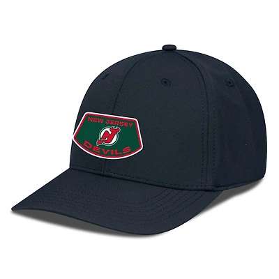Casquette Rise Skylight Flex noire pour homme des Devils du New Jersey Levelwear