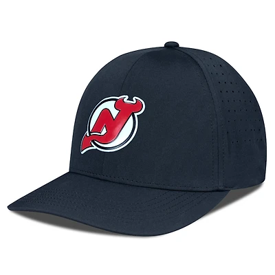 Casquette Zeta Insignia Core Flex noire pour homme des Devils du New Jersey Levelwear